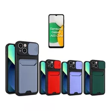 Protector Funda De Silicona Porta Tarjetas Samsung A03 Core