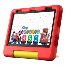 Tablet Infantil Amazon Fire Hd 8 Kids 2022 32 Gb Con Funda Color Rojo Diseño Mickey Mouse