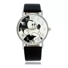 Reloj Mickey Mouse Mujer Cuarzo Correa En Cuero