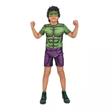 Fantasia Hulk Infantil Curta Vingadores Licenciada Regina