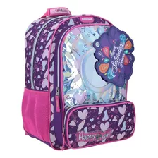 Mochila Chenson Grande Purpura Happy Girl Porta Tablet.