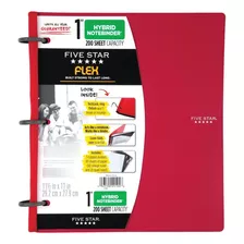 Five Star ® Flex Carpeta Cuaderno Con 60 Hojas Y 5 Separador