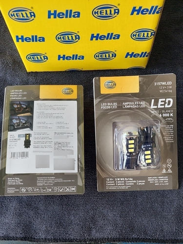 Jgo Focos Hella Hella Led Pellizco 3157 Blanco Calaveras Foto 3