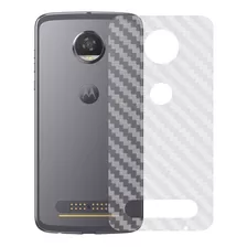 Película Skin Traseira Fibra Carbono Moto Z2 Play Xt1710