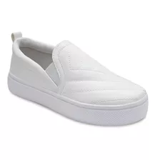 Tênis Casual Feminino Slip On Calce Fácil Leve Macio