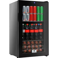Frigobar Mini Refrigerador 115 Latas Vidrio Templado 93 Lts