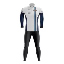 Conjunto Ciclismo Calça E Camisa Manga Longa Williams F1