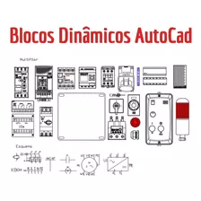 Blocos Dinâmicos Autocad P/ Comandos Elétricos - Completo.