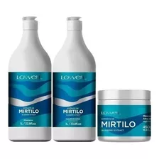 Kit Extrato De Mirtilo Shampoo Condicionador 1l Máscara