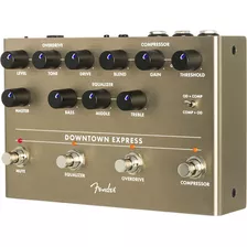 Fender Downtown Express Pedal Multiefecto Para Bajo Color Champagne