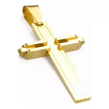 Pingente Cruz Crucifixo Banhado A Ouro R:1025