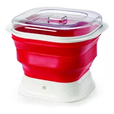 Cuisipro - Maquina De Yogur Plegable, Grande, Color Rojo Y