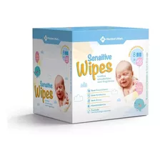 Lenços Umedecidos Sensitive Wipes Sem Fragrância 400un 