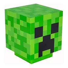 Lámpara De Mesita Creeper Minecraft Con Sonido Verde 19x16cm