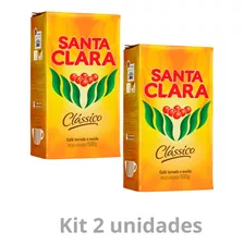Kit 2 Unidades Café Santa Clara Clássico Torrado Moído 500g