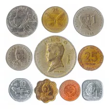 10 Monedas Coleccionables De Sudamérica Y Norteamérica, Euro