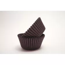 Decony Brown Mini Cupcake Liners Tazas Para Hornear, 1-1 / 2