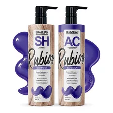  Shampoo Matizador Y Acondicionador Brazilian, Para Rubios