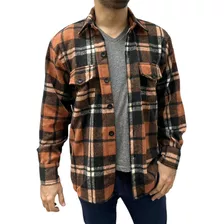 Camisaco Hombre De Paño Abrigado Premium