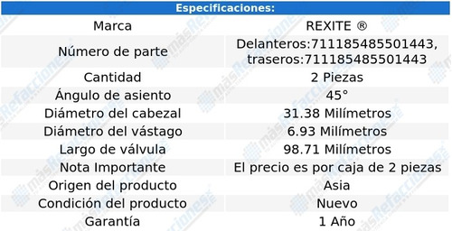 Kit De 2 Vlvulas De Escape Xterra 4 Cil 2.4l 99-04 Foto 2