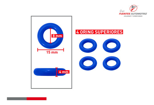 Kit Para Inyector Pontiac Sunfire 4l 2.4 1999 2000 (4 Jgos) Foto 5