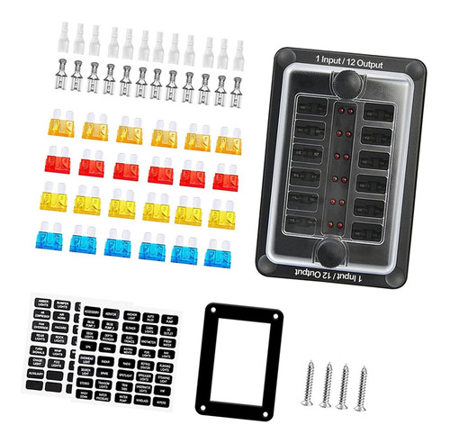 Bloque De Fusibles De 12 Circuitos Atc Fuse Box Holder Para Foto 6