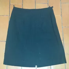 Pollera Sra Lana Tramada Negra.t 48.san Isidro