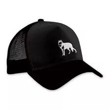 Boné Trucker 2019 Lobo Branco Vip Black