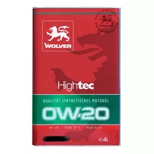Aceite Lubricante 0w20 Hightech Wolver Sn/ A1/b1 4lts