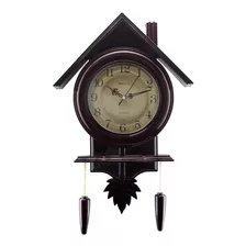 Lindo Relógio Decorativo De Parede Com Pendulo