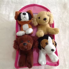 Peluches,casa Portatil Para Perritos +4 Peluches(original) 