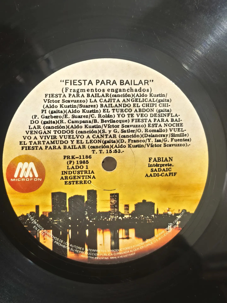 fabian - Fiesta Para Bailar - vinilo 1985