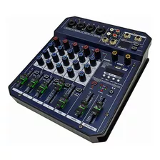 Consola Pro 6 Canales, Usb, Bluetooth, Efectos Y Pc Link