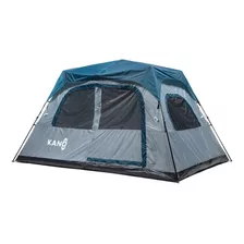 Carpa Instant Kano Camping Automática 8 Personas Impermeable Color Gris