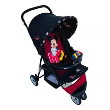 Coche Jogger Cuna Disney Ultraliviano Mickey Con Tul Y Juego