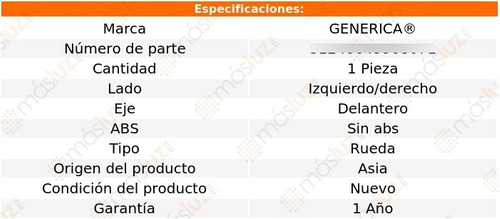 Maza Rueda Izq/der Del S/abs Mitsubishi Raider 06/09 Foto 2