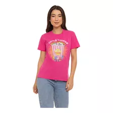 Camiseta T-shirt Feminina Estampa Detalhes Em Neon