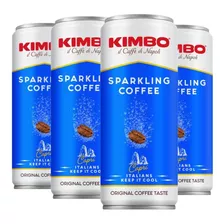 Kimbo Sparkling Coffee Único X4 - Bebida Refrescante