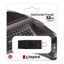 Pendrive Kingston Dt Exodia 32gb 3.2 Negro Somos Mayoristas 