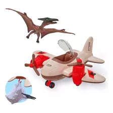 Kit Flying Dino Avião Com Dinossauro Voador De Brinquedo