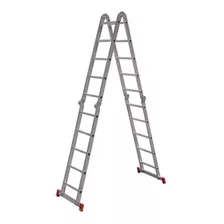 Escada Articulada 13 Posições Em Alumínio - 4x5 - 20 Degraus