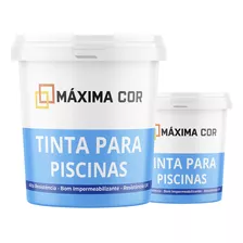 Tinta Para Piscinas Kit Pequenos Retoques 600ml Máximacor