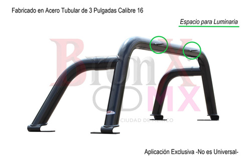 Roll Bar Sport Porteria Nissan Np300 Frontier 16-20 Dob Cab Foto 6