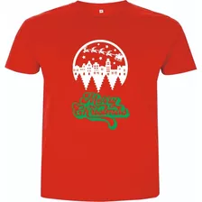 Camisetas Navideñas Luna Navidad Hombre Dama Y Niños