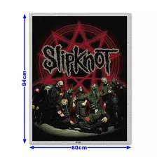 Quadro Sem Moldura Slipknot 04 Tamanho A1 84x60cm Poster