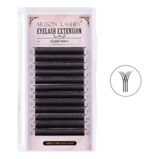 Cílios Yy 0,07 D Mix Arison Lashes Volume Brasileiro Preto