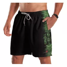 Short Bermuda Tênis Tecnodots Preto Verde