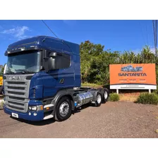 Scania R 420 6x2 Highline 2009 Teto Alto Completo Revisado