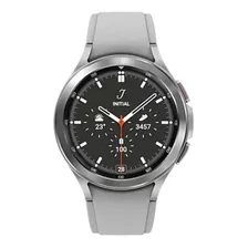 Samsung Galaxy Watch4 Classic (lte) Na Caixa Lacrada - 1.4 Com Rede Móvel Caixa 46mm Silver, Pulseira Silver E O Arco Black De Aço Inox Sm-r895f