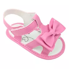 Sandália Clássica Mini Rosa Petúnia Bebê Conforto Qualidade